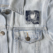 Tropische cycloon Wilma Vierkante Button 5,1 Cm (In situ)