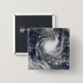 Tropische cycloon Wilma Vierkante Button 5,1 Cm (Voorkant /achterkant)