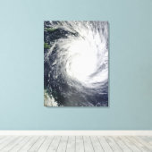 Tropische cycloon Yasi Canvas Afdruk (Insitu (Houten vloer))