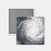 Tropische cycloon Yasi Magneet (Voorkant / Achterkant)