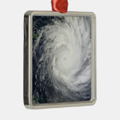 Tropische cycloon Yasi Metalen Ornament (Rechts)