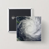 Tropische cycloon Yasi Vierkante Button 5,1 Cm (Voorkant /achterkant)