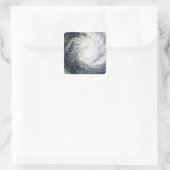 Tropische cycloon Yasi Vierkante Sticker (Tas)