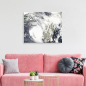 Tropische cycloonen Eric en Fanele 2 Canvas Afdruk (Insitu (Woonkamer))