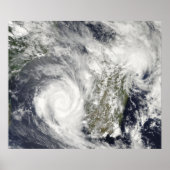 Tropische cycloonen Eric en Fanele 2 Poster (Voorkant)