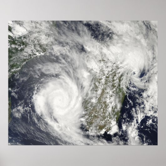 Tropische cycloonen Eric en Fanele 2 Poster (Voorkant)