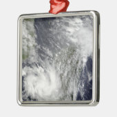 Tropische cycloonen Eric en Fanele Metalen Ornament (Links)