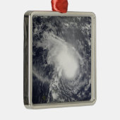 Tropische cyklone Gael nadert Madagaskar Metalen Ornament (Rechts)