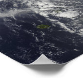 Tropische cyklone Gael nadert Madagaskar Poster (Hoek)