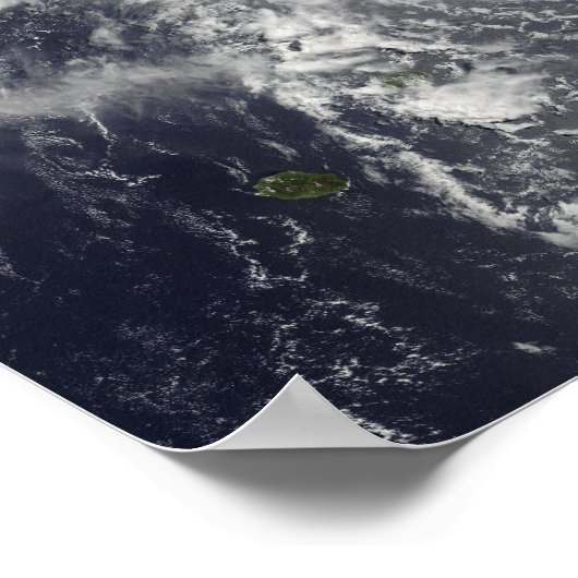 Tropische cyklone Gael nadert Madagaskar Poster (Hoek)