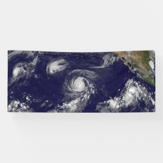 Tropische cyklonen spandoek (Horizontaal)