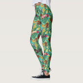 Tropische Dachshund Strandstemming Leggings (Links)