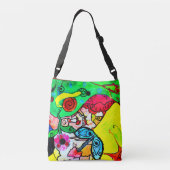 Tropische dag crossbody tas (Achterkant)