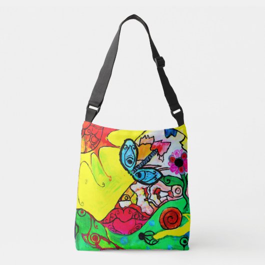 Tropische dag crossbody tas (Voorkant)