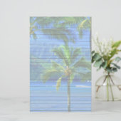 Tropische dag in het strand briefpapier (Staand voorkant)