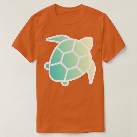 Tropische dagschildpad Zee T-shirt (Design voorkant)