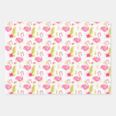 Tropische dampingpapierset van 3 inpakpapier vel (Voorkant)