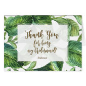 tropische dank voor mijn bruidskaart (Voorkant Horizontaal)