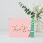 Tropische dankjespkaart briefkaart (Staand voorkant)