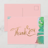 Tropische dankjespkaart briefkaart (Voorkant / Achterkant)