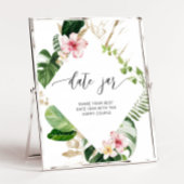 Tropische date night ideeën. Date jar bruidsfeest Poster