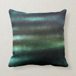 Tropische Deep Wood Green Stripes Velvet Kussen