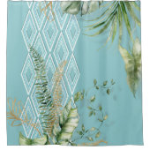 Tropische diamanten douchegordijn (Voorkant)