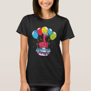 Tropische dierdierentuin vogelgeboorte Pink Fla T-shirt