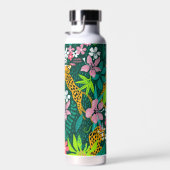Tropische dieren en bladpatroon waterfles (Rechts)