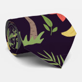 Tropische dieren naadloze patroonaap en ara stropdas (Opgerold)