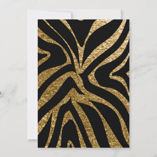 Tropische Dierenhuid Baubles 50e Verjaardagsfeest Kaart (Achterkant)