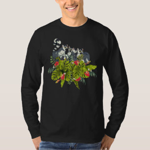 Tropische dierentuin Sifakas Madagascar aap Lemu T-shirt