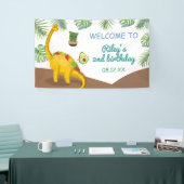 Tropische dinosaurus taco's Tacosaurus Feest Verja Spandoek (Beurs)