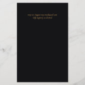 Tropische Disco Wedding Invitation Gold Leaves (Achterkant)