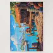 🌅Tropische Dock Ontsnapping Legpuzzel (Verticaal)