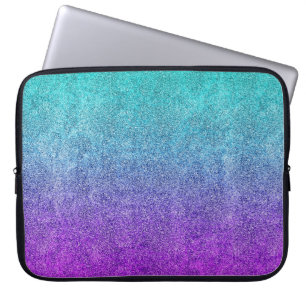 Tropische Dok Glitter Gradiënt afslaan Laptop Sleeve