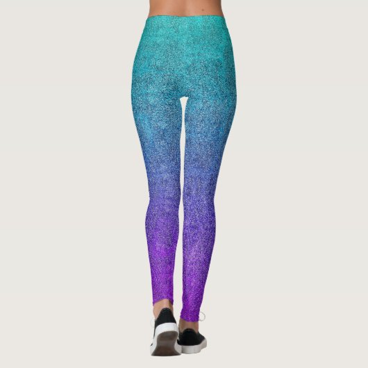 Tropische Dok Glitter Gradiënt afslaan Leggings (Achterkant)