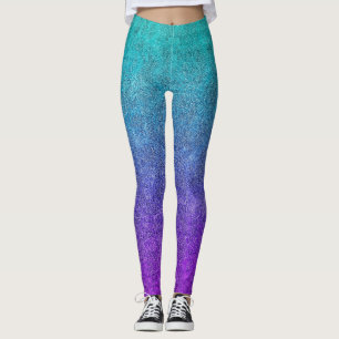 Tropische Dok Glitter Gradiënt afslaan Leggings