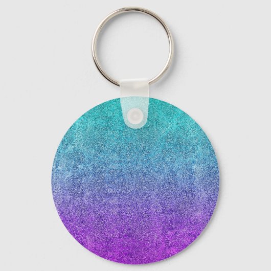 Tropische Dok Glitter Gradiënt afslaan Sleutelhanger (Voorkant)