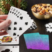 Tropische Dok Glitter Gradiënt afslaan Speelkaarten (Insitu)
