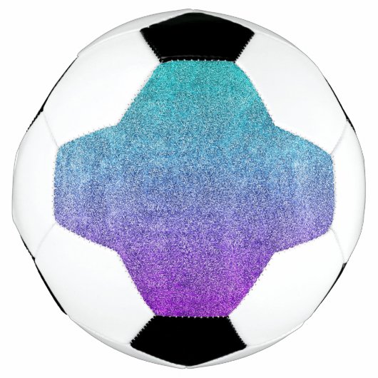 Tropische Dok Glitter Gradiënt afslaan Voetbal (Voorkant)