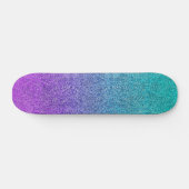 Tropische Dok Glitter Gradiënt Skateboard (Horizontaal)