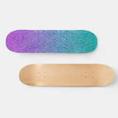 Tropische Dok Glitter Gradiënt Skateboard (Horizontaal)