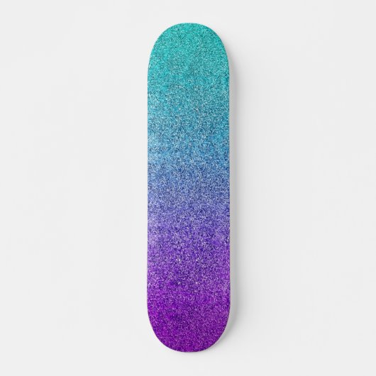 Tropische Dok Glitter Gradiënt Skateboard (Voorkant)