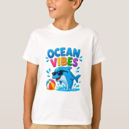🐬 Tropische Dolfijn Zomer Grafisch Voor Kinderen T-shirt
