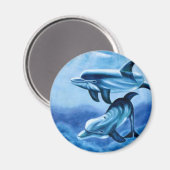 Tropische dolfijnen magneet (Voorkant / Achterkant)
