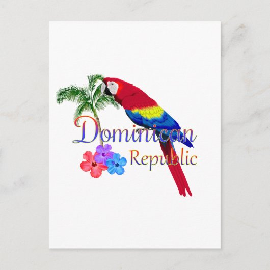 Tropische Dominicaanse Republiek Briefkaart (Voorkant)