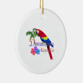 Tropische Dominicaanse Republiek Keramisch Ornament (Rechts)