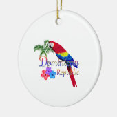 Tropische Dominicaanse Republiek Keramisch Ornament (Links)