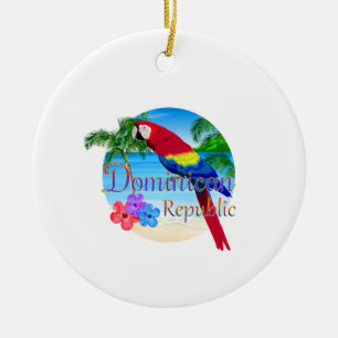 Tropische Dominicaanse Republiek Keramisch Ornament